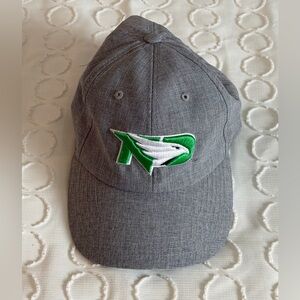North Dakota Fighting Hawks Hat Adjustable Gray Strapback Cap NCAA